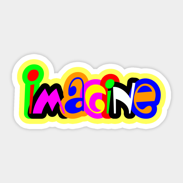 Imagine Sticker by Dallen Fox